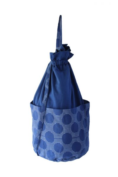 Indigo Bucket Bag Made in India By Women Artisans • Vritti Designs
