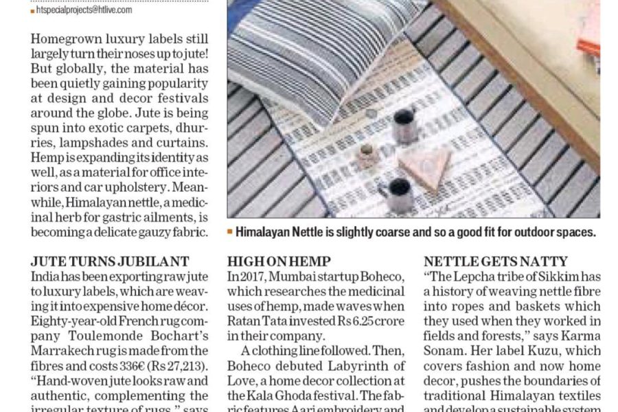 Hindustan Times – Hemp for the Home