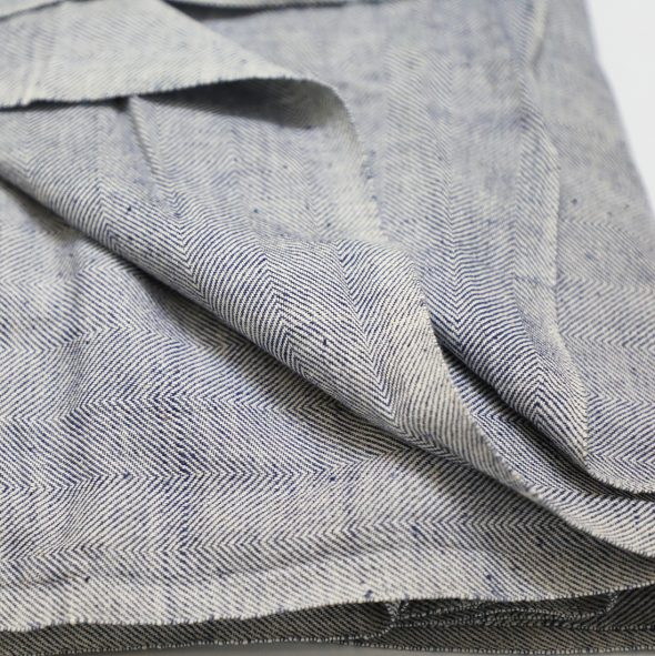 Herringbone Organic Cotton Fabric • Vritti Designs