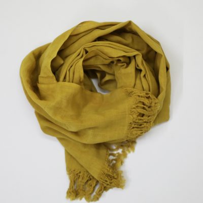 Natural Dyed Yellow Scarf