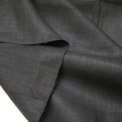 Black hemp fabric