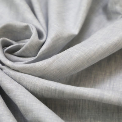 Grey Linen Fabric in Wider width