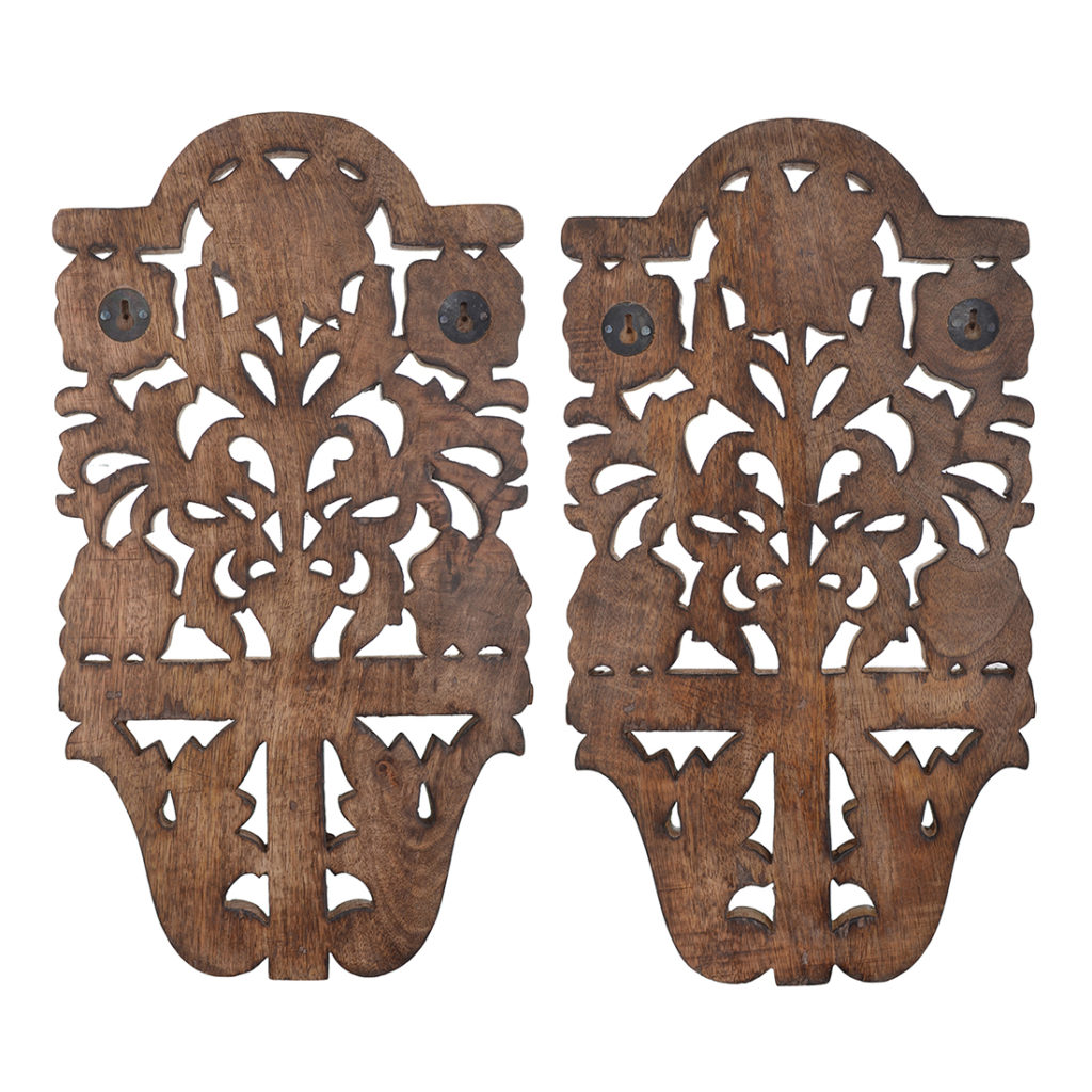 Wooden Wall Brackets Set of 2 Handmade • Vritti Designs