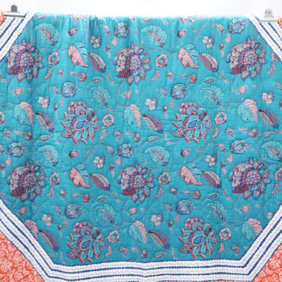 printed king kantha quilt