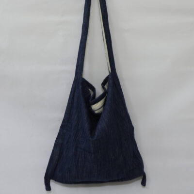 Indigo Bucket Bag Made in India By Women Artisans • Vritti Designs
