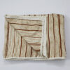 Brown Striped Linen Throw