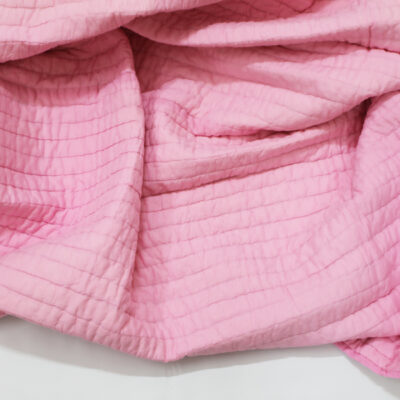pink kantha quilt