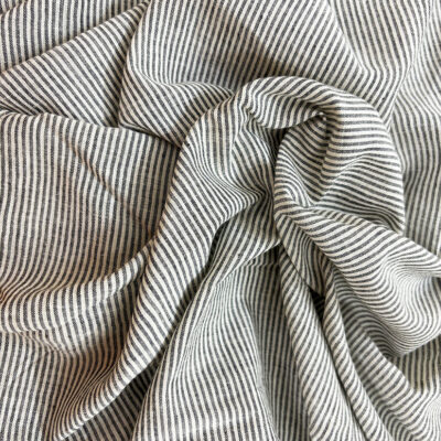 Grey Striped Fabric