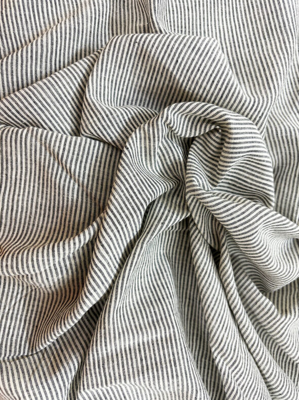 Grey Striped Fabric