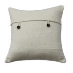 Handmade Cushion Cover in Plain White Colour - Image 2