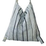 Jhola Bag in Blue Stripes - Made in India - Image 2