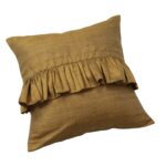 gold silk cushion cover