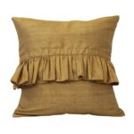 gold silk cushion cover