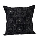 Embroidered Cushion Cover - kantha Work  | 16x16 Inches - Image 3