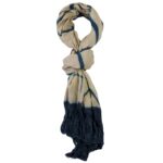 Handloom Hemp Scarf - Clamp Dyeing - Image 6