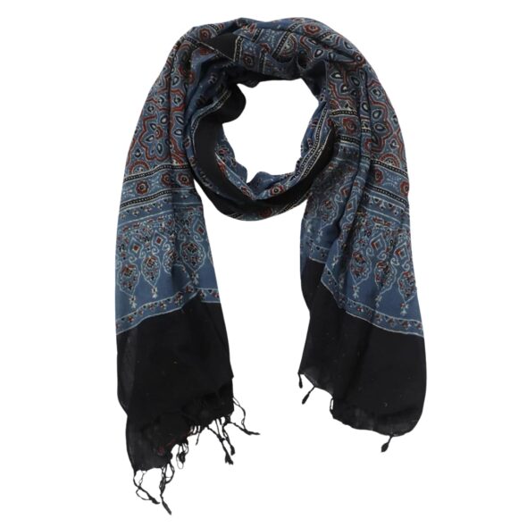 Indigo Scarf in Ajrakh Print