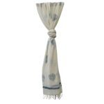 Cotton Scarves for Women  - Leaf Print - Image 2