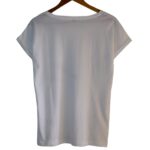 Organic Cotton T-shirt Printed with Leaf - Image 2