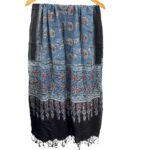 Indigo Blue Scarf - Ajrakh Print - Image 2