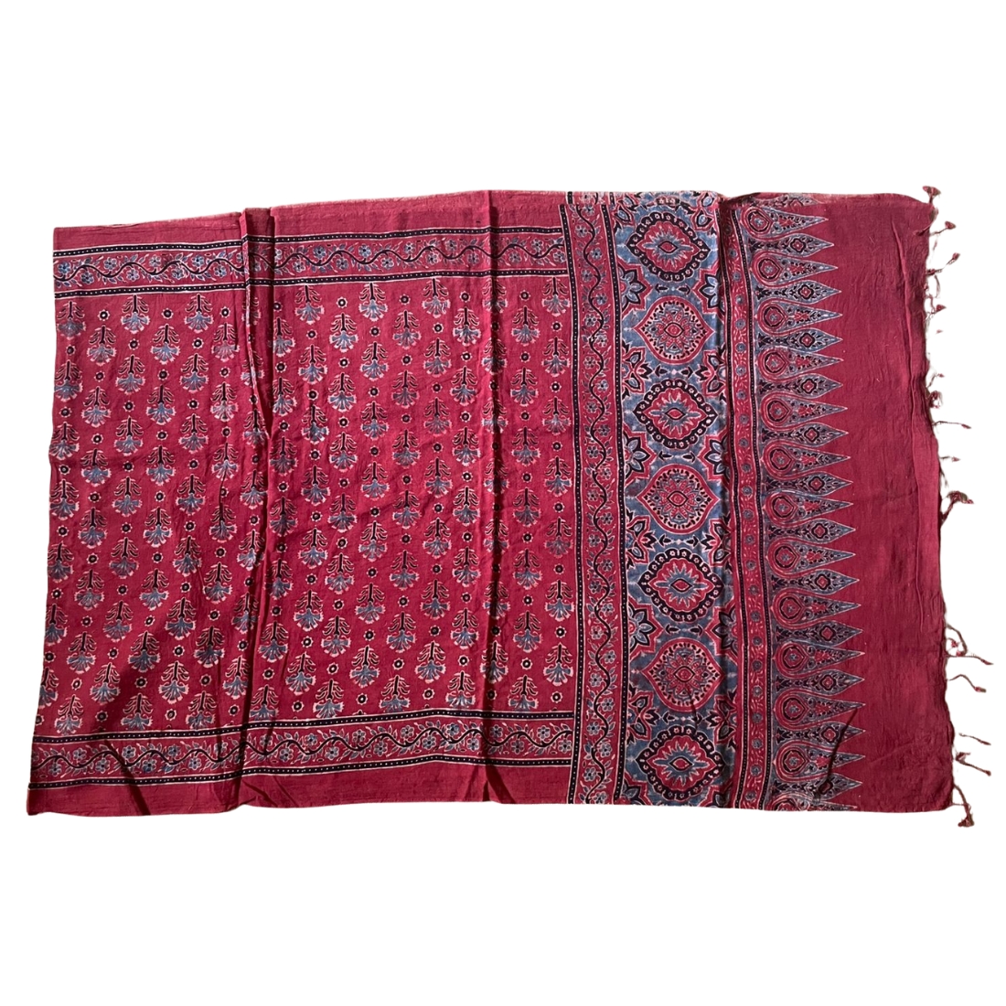 Embrace heritage with our Women Ajrakh Print Stole, featuring stunning indigo designs. Shop now and add a touch of art to your collection!