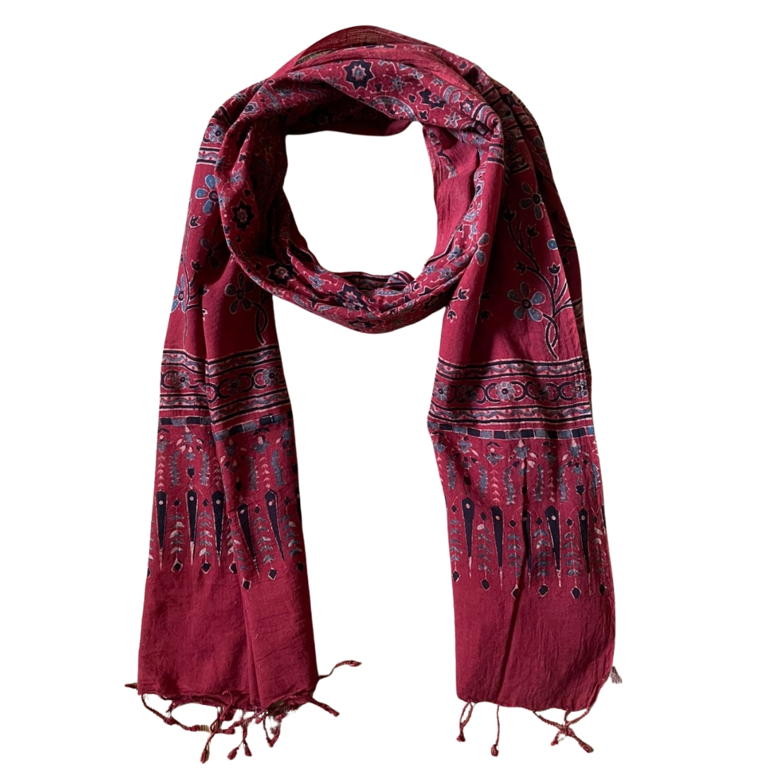 Ajrakh Print Scarf Handloom