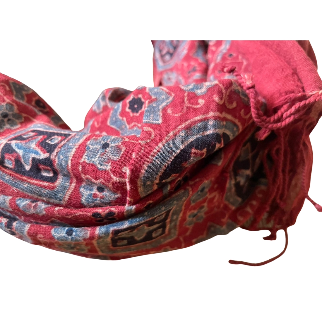 Ajrakh Stole in Beautiful Handloom Cotton - Image 3