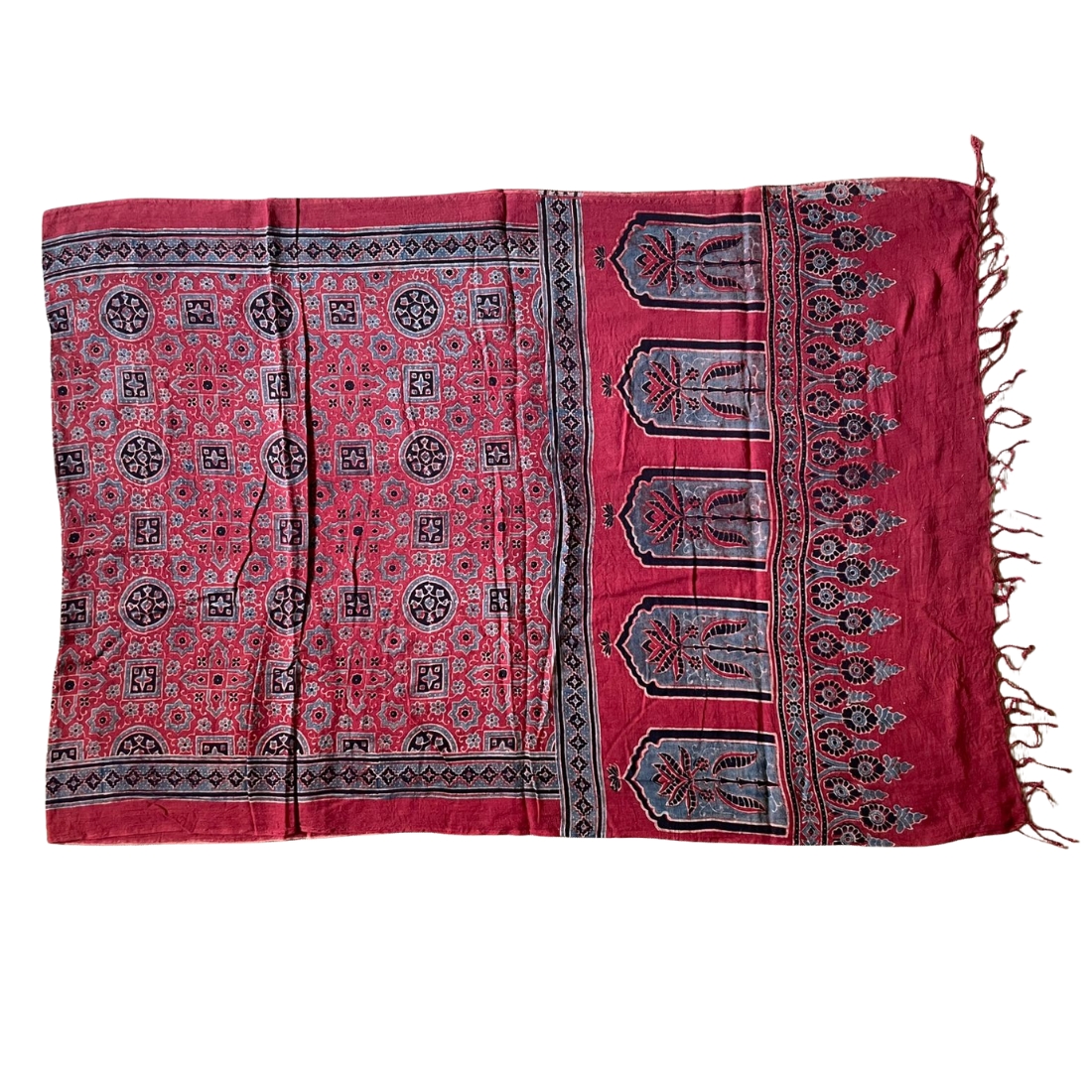 Ajrakh cotton Stole
