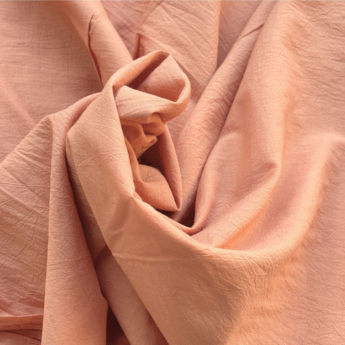 Organic Natural Dyed Cotton - peach colour