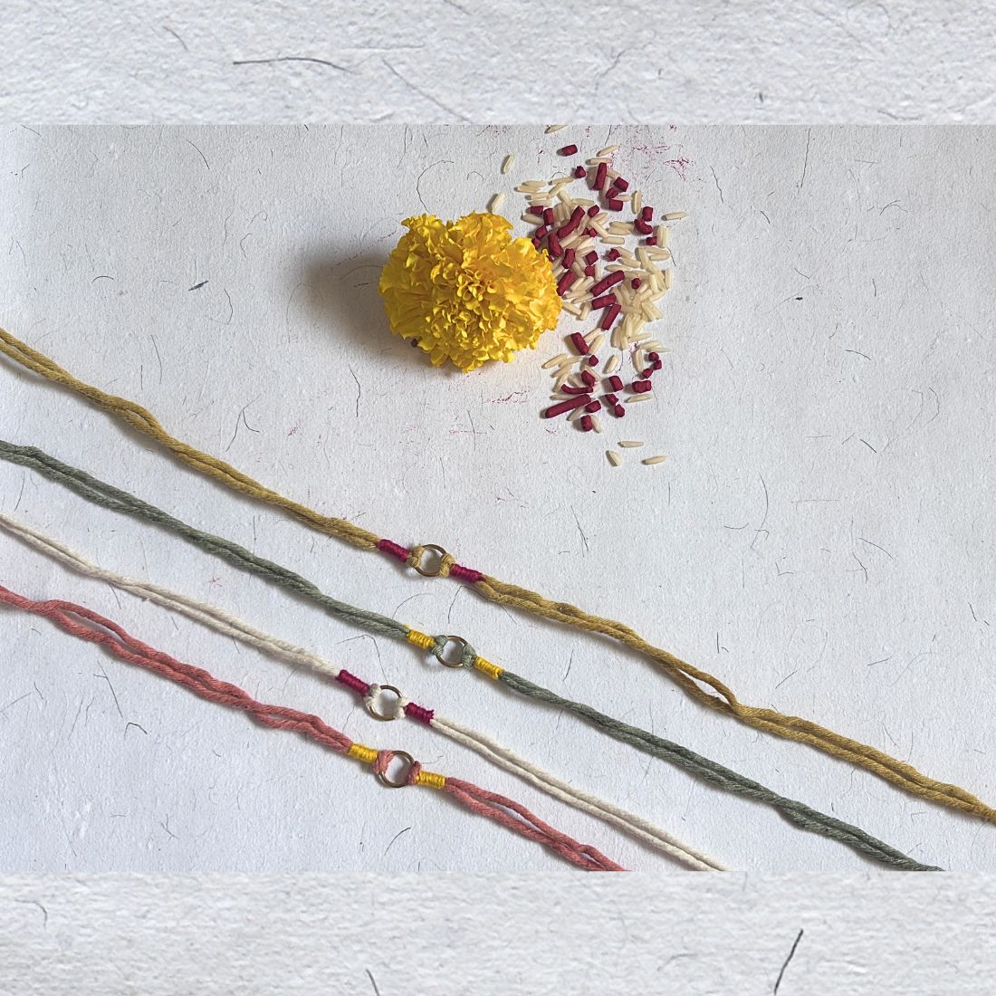Organic Rakhi Threads Online- Set of 4 - Mangalam - Image 3