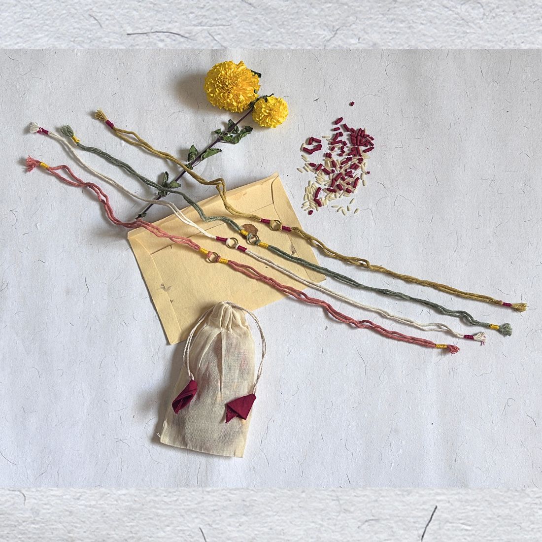 Organic Rakhi Threads Online- Set of 4 - Mangalam - Image 5