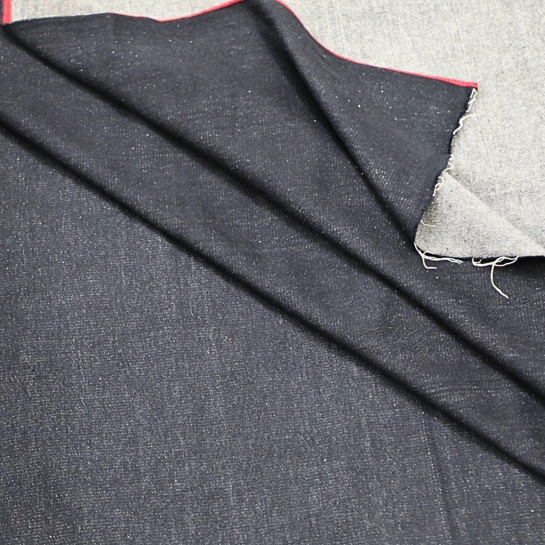 Black Denim Fabric - Handloom - 9 OZ - Image 2