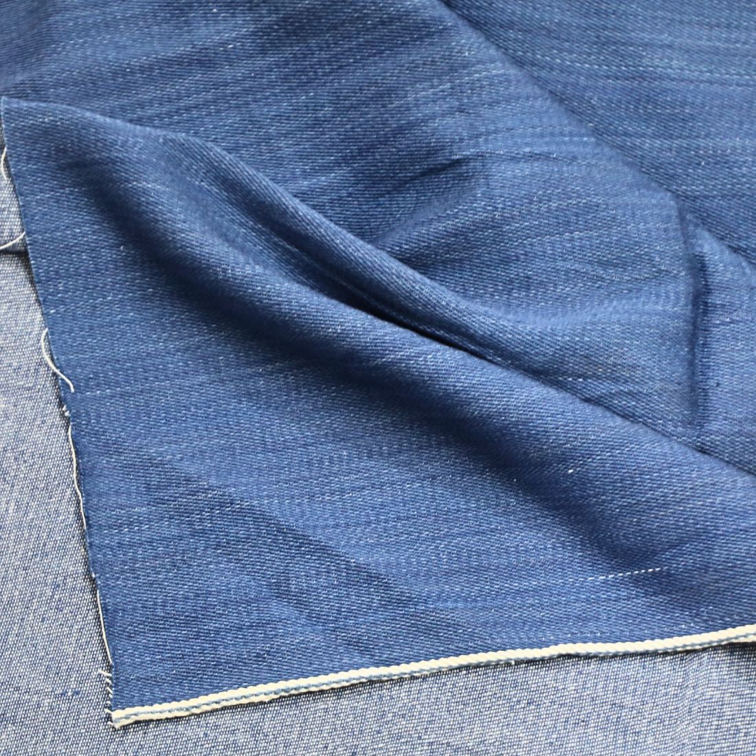 Denim Fabric Light Blue - Handloom Cotton - 9 OZ - Image 3