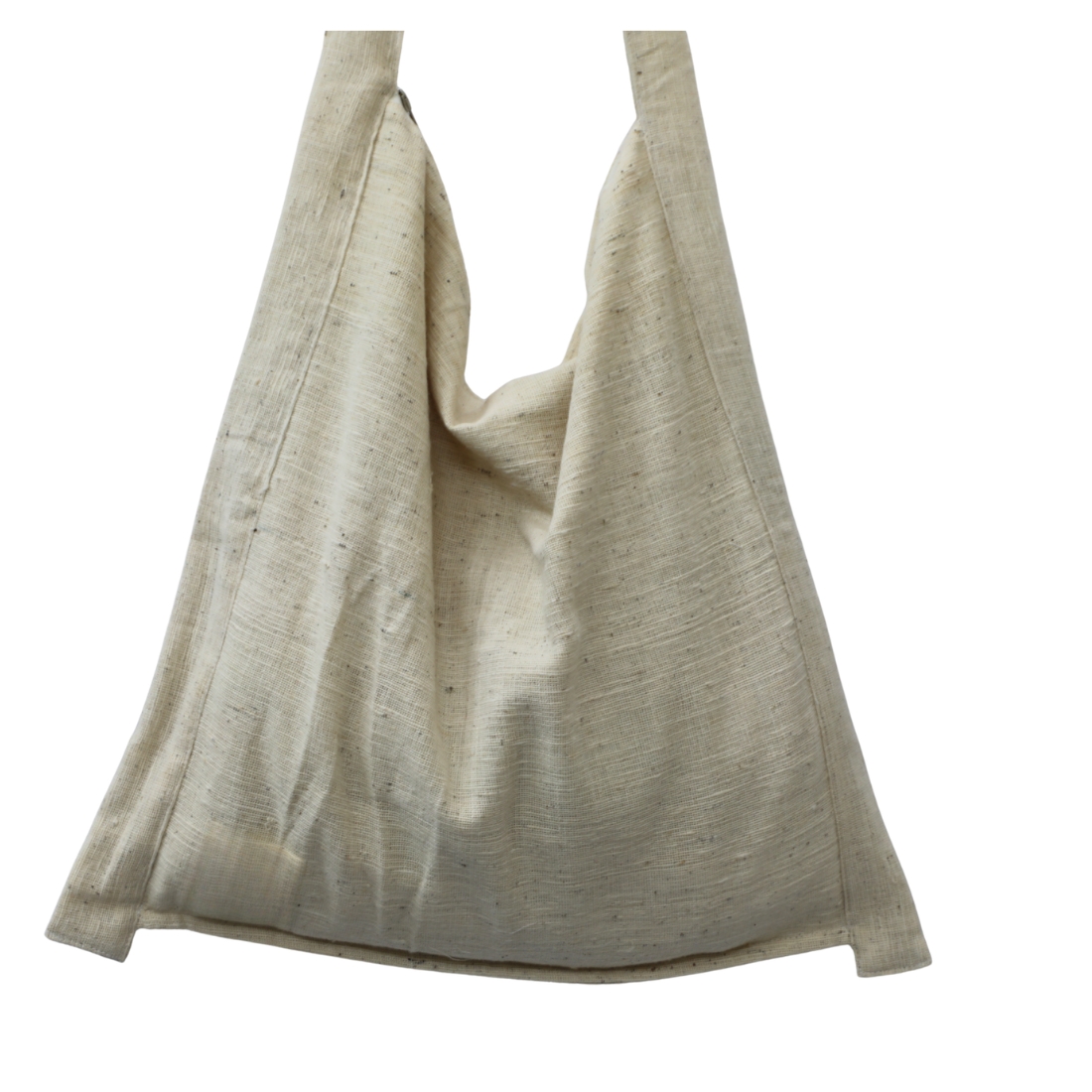 Reusable Handloom Jhola Bag with Zipper - Image 2