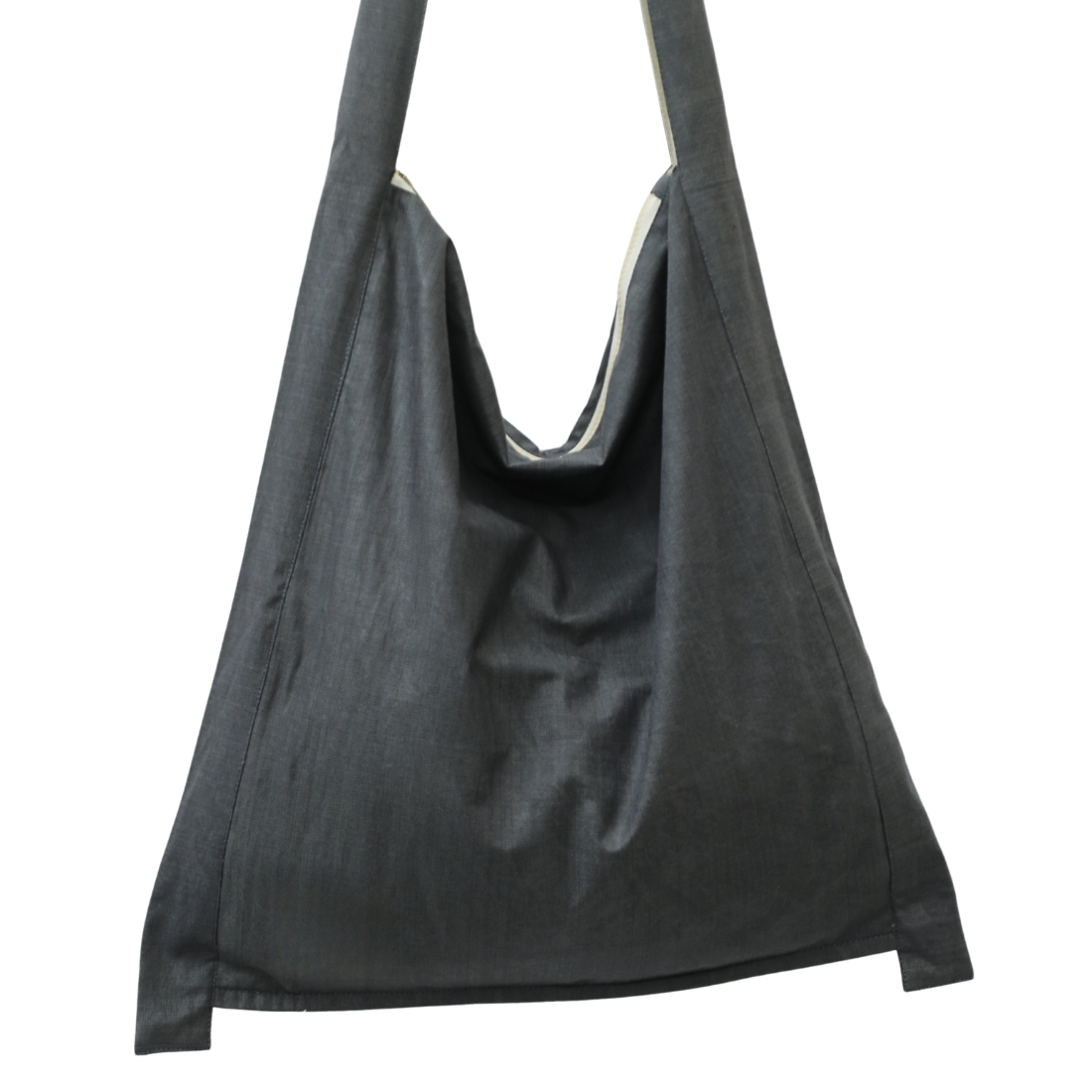 Grey Cotton Bag for Shopping - Image 2