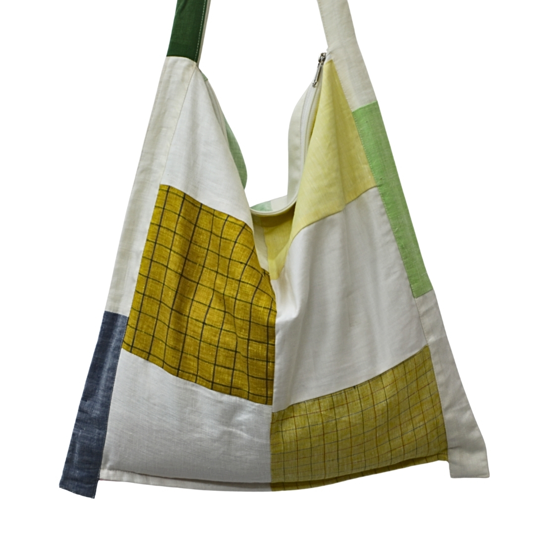Sustainable Jhola Bag in Upcycle Linen - Image 4
