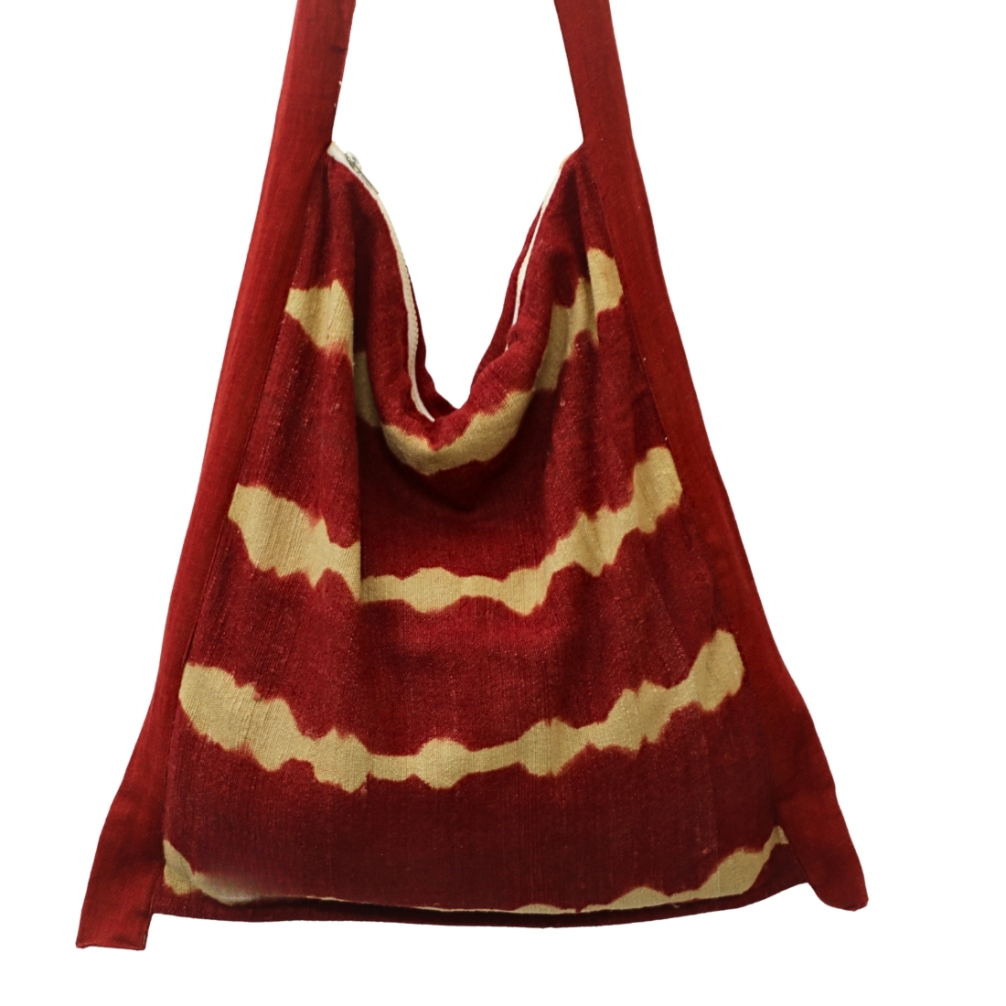 Silk Bag in Beautiful Red Tie and Dye - Image 2