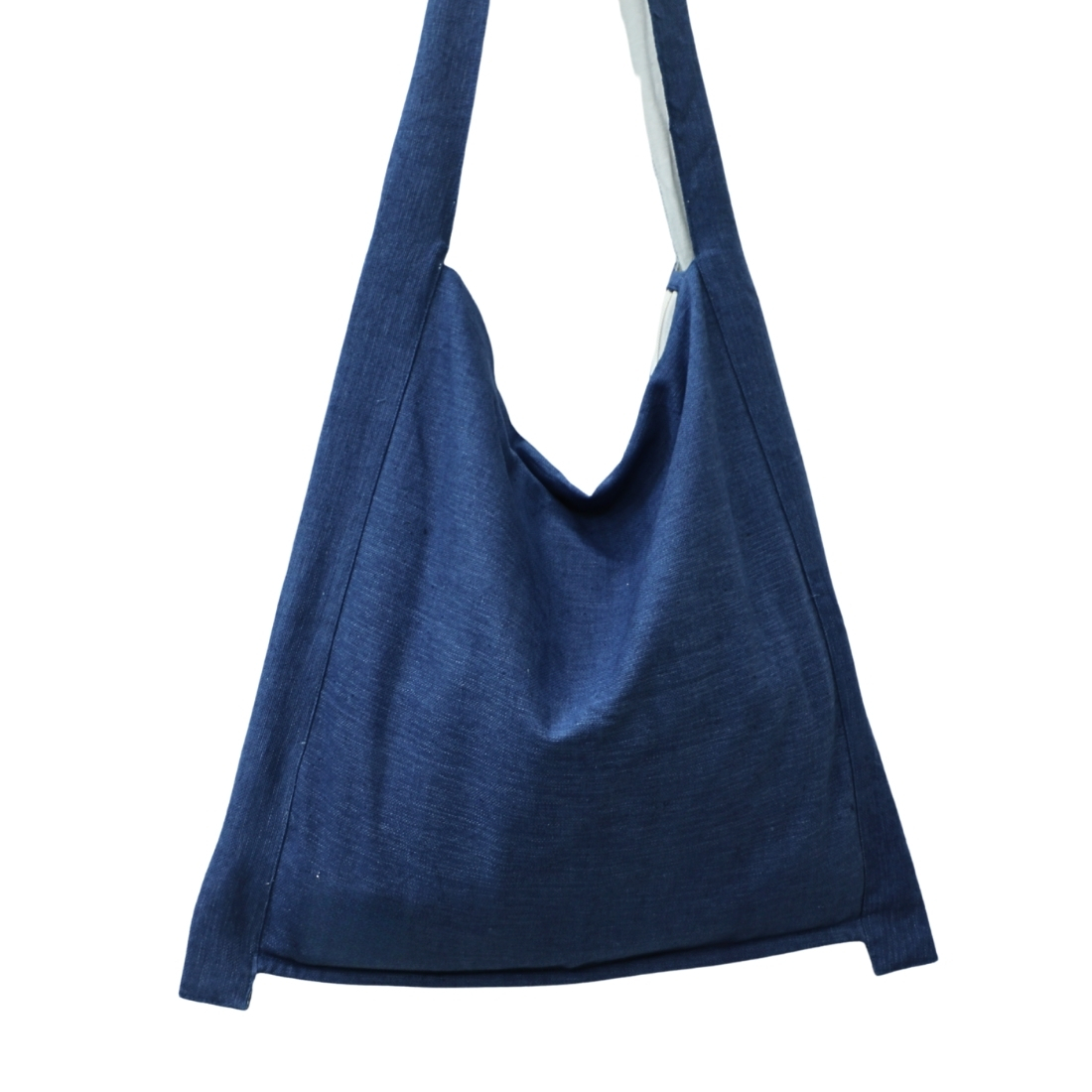 Blue Cotton Bag - Natural Indigo Dyed - Image 2