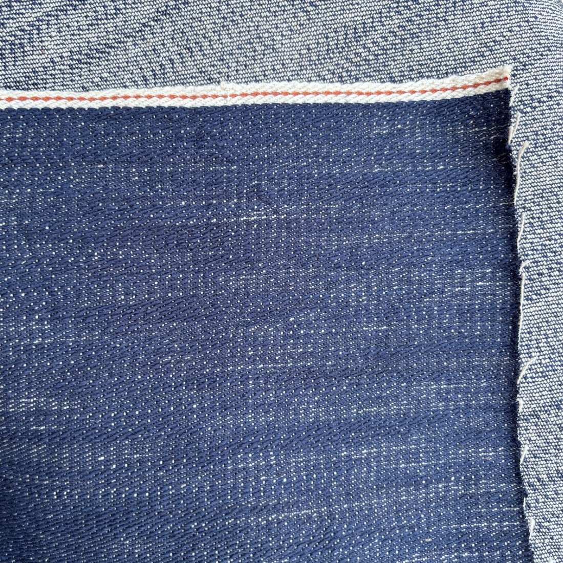 Handloom Denim Fabric 12 oz - Natural Indigo Dyed - Image 3